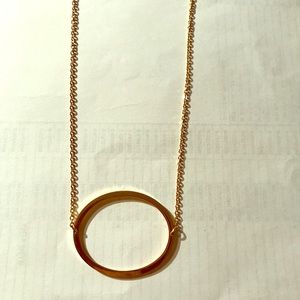 Monogram pendant necklace initial O Anthropologie